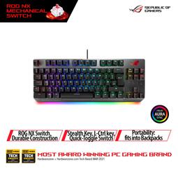 ASUS ROG STRIX X802 STRIX SCOPE NX TKL BROWN SWITCH (KEYBOARD)